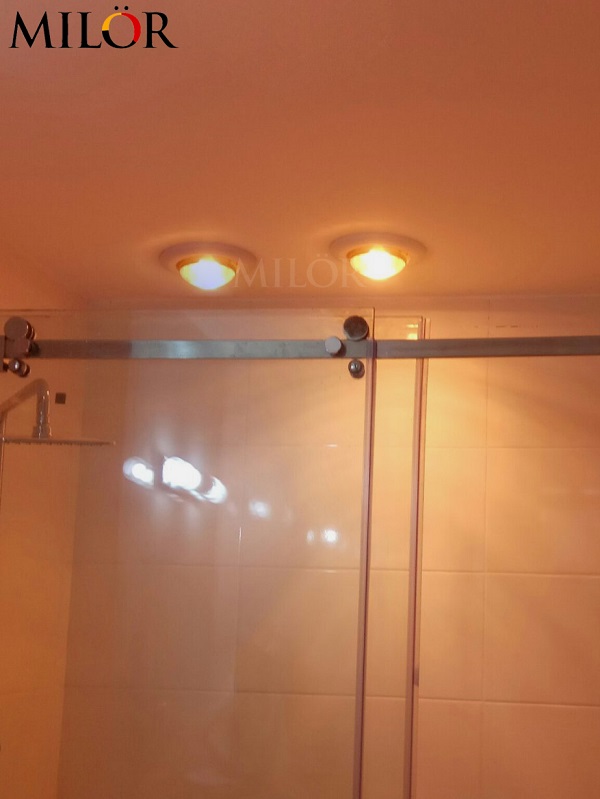 Đèn sưởi 1 bóng âm trần cho nhà vệ sinh